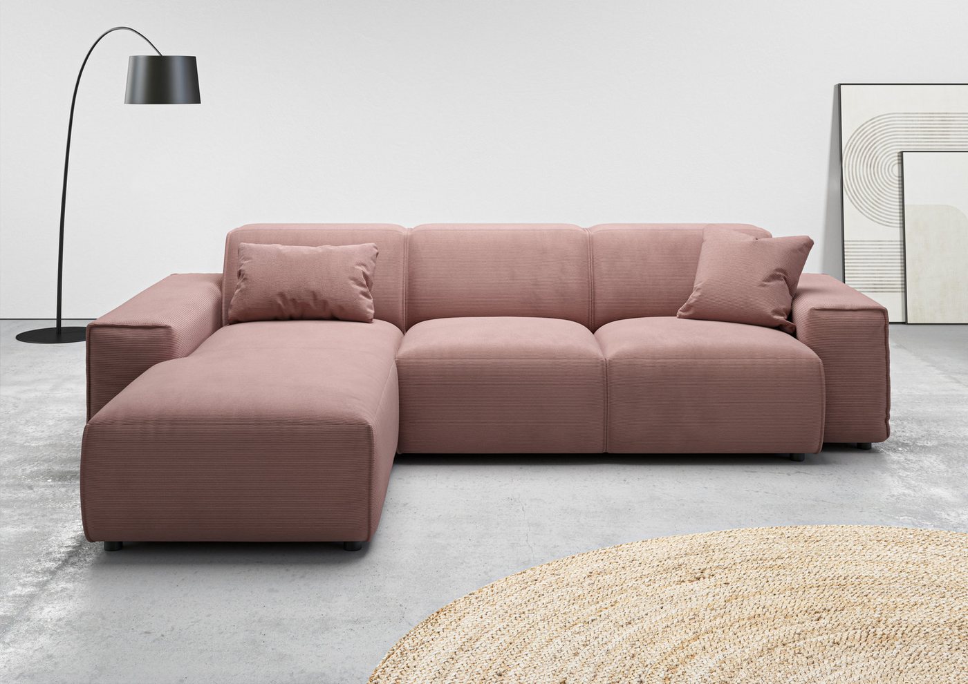 andas Ecksofa Glimminge L-Form auch in Breitcord, Feincord + Easy care-Bezug, Breite 264, Zierkissen andas Ecksofa Glimminge L-Form auch in Breitcord, Feincord + Easy care-Bezug, Breite 264, Zierkissen von andas