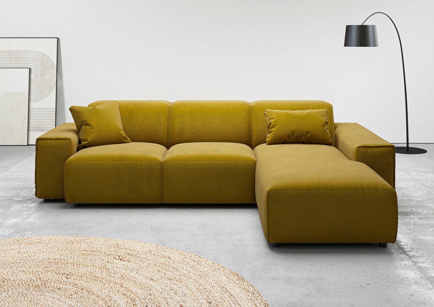 andas Ecksofa Glimminge L-Form auch in Breitcord, Feincord + Easy care-Bezug, Breite 264, Zierkissen andas Ecksofa Glimminge L-Form auch in Breitcord, Feincord + Easy care-Bezug, Breite 264, Zierkissen von andas