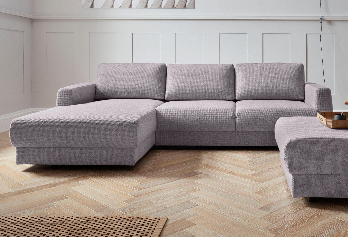 andas Ecksofa Hobro L-Form, in 3 Bezugsqualitäten in vielen Farben, Design by Morten Georgsen von andas