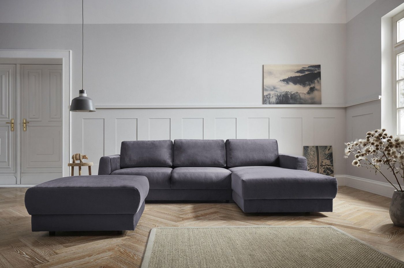 andas Ecksofa Hobro L-Form, in 3 Bezugsqualitäten in vielen Farben, Design by Morten Georgsen von andas