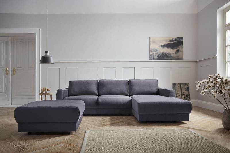 andas Ecksofa Hobro L-Form, in 3 Bezugsqualitäten in vielen Farben, Design by Morten Georgsen von andas
