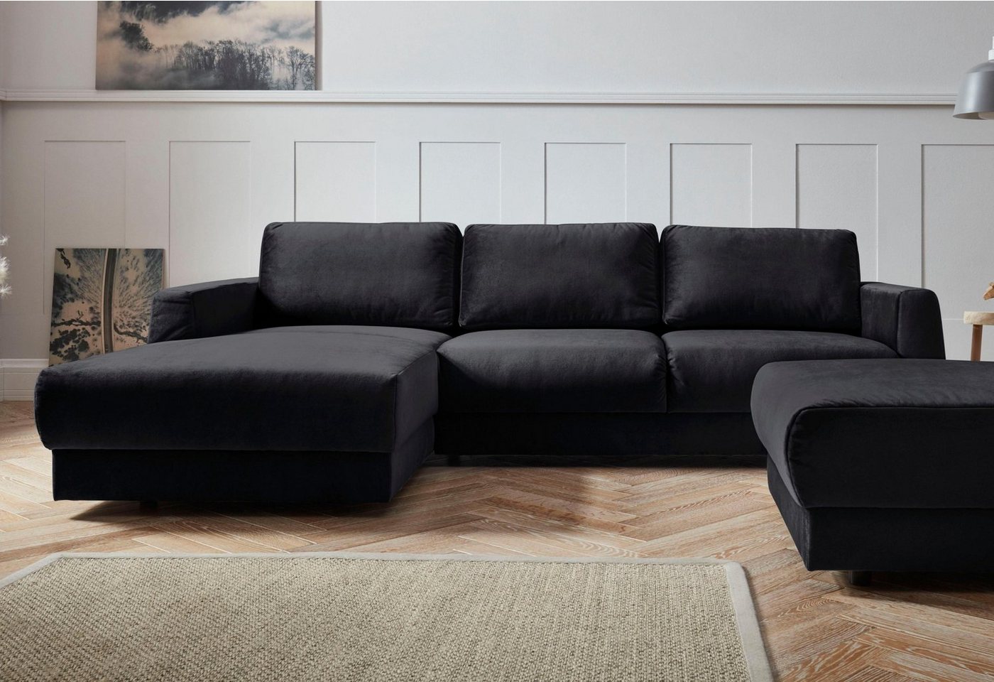 andas Ecksofa Hobro L-Form, in 3 Bezugsqualitäten in vielen Farben, Design by Morten Georgsen von andas