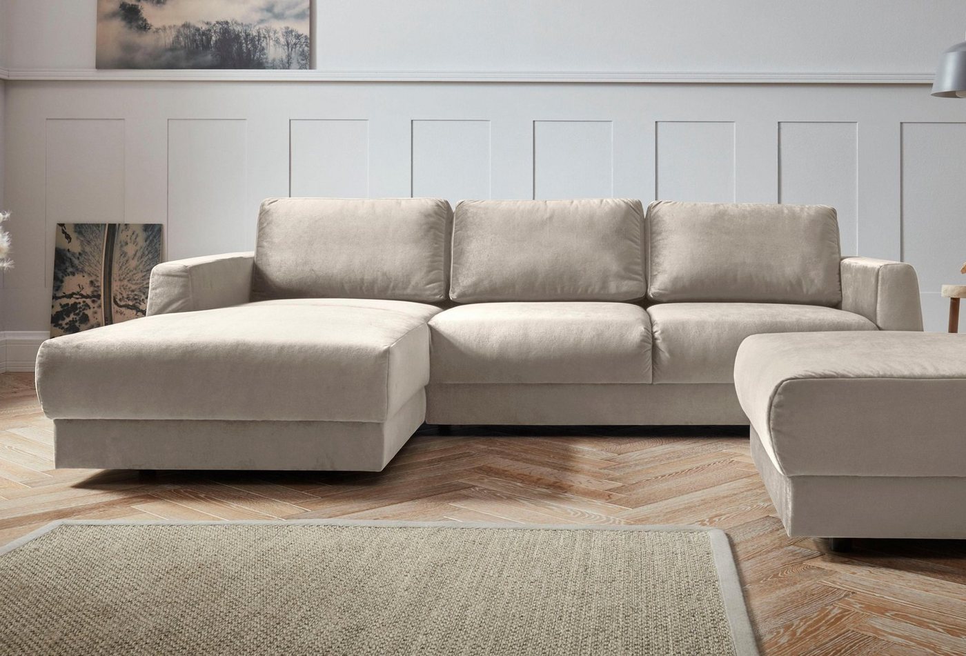 andas Ecksofa Hobro L-Form, in 3 Bezugsqualitäten in vielen Farben, Design by Morten Georgsen von andas