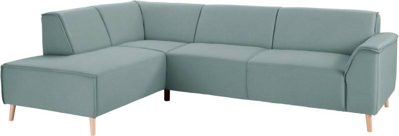 andas Ecksofa Janek Scandic Design, elegant und zeitlos, L-Form, mit Federkern und Keder in scandinavischem Design von andas
