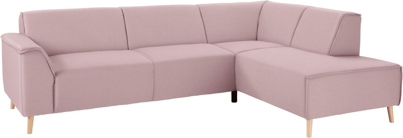 andas Ecksofa Janek L-Form, mit Federkern und Keder in scandinavischem Design von andas