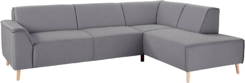 andas Ecksofa Janek Scandic Design, elegant und zeitlos, L-Form, mit Federkern und Keder in scandinavischem Design von andas