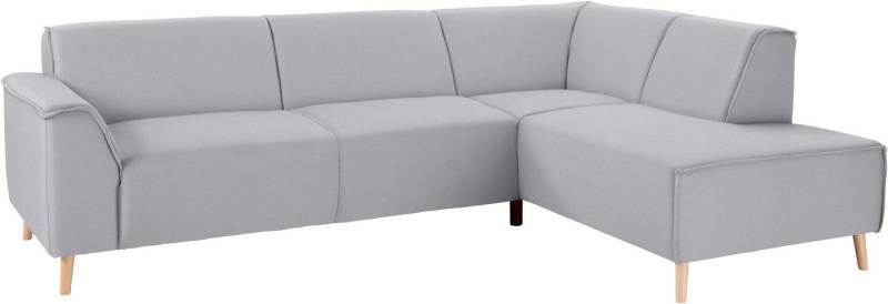 andas Ecksofa Janek Scandic Design, elegant und zeitlos, L-Form, mit Federkern und Keder in scandinavischem Design von andas