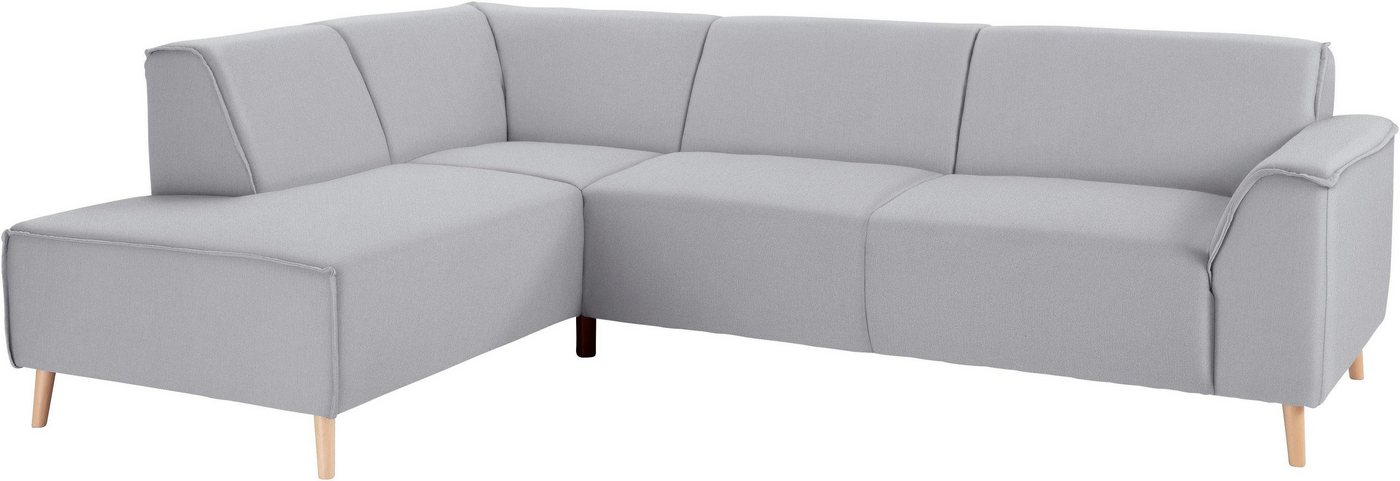 andas Ecksofa Janek L-Form, mit Federkern und Keder in scandinavischem Design andas Ecksofa Janek L-Form, mit Federkern und Keder in scandinavischem Design von andas