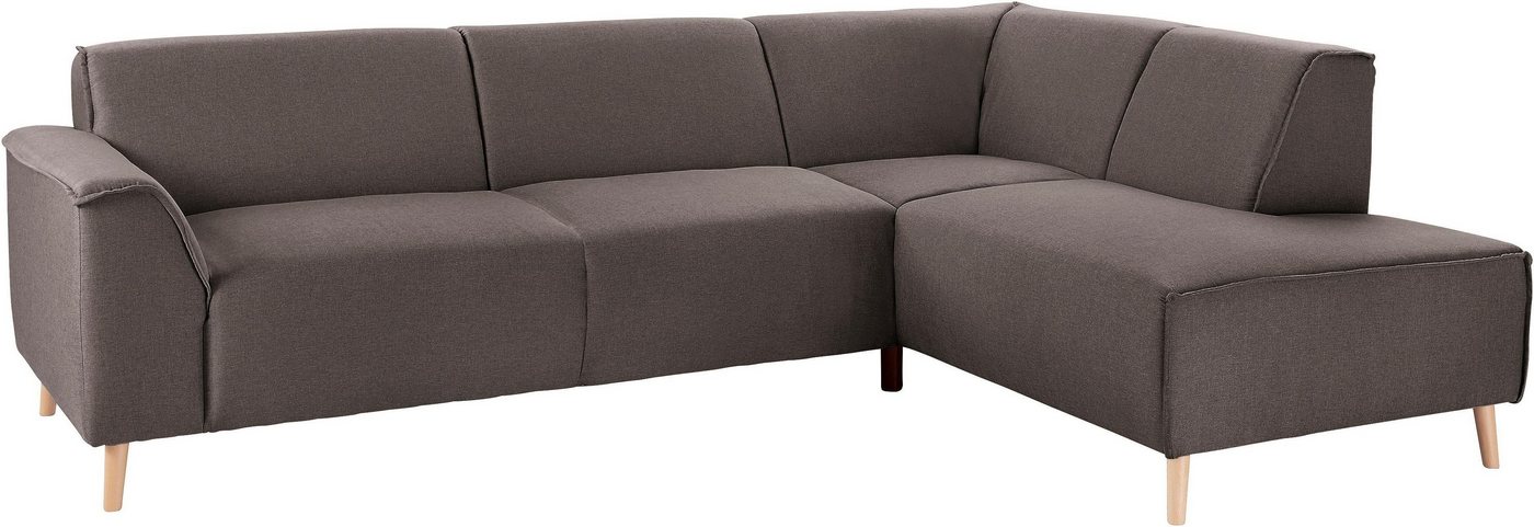 andas Ecksofa Janek Scandic Design, elegant und zeitlos, L-Form, mit Federkern und Keder in scandinavischem Design von andas