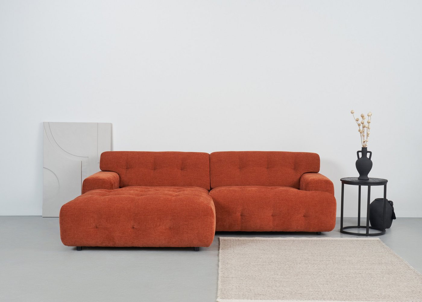 andas Ecksofa Jerslev, mit Knopfsteppung, mit Wellenunterfederung und Kaltschaum andas Ecksofa Jerslev, mit Knopfsteppung, mit Wellenunterfederung und Kaltschaum von andas