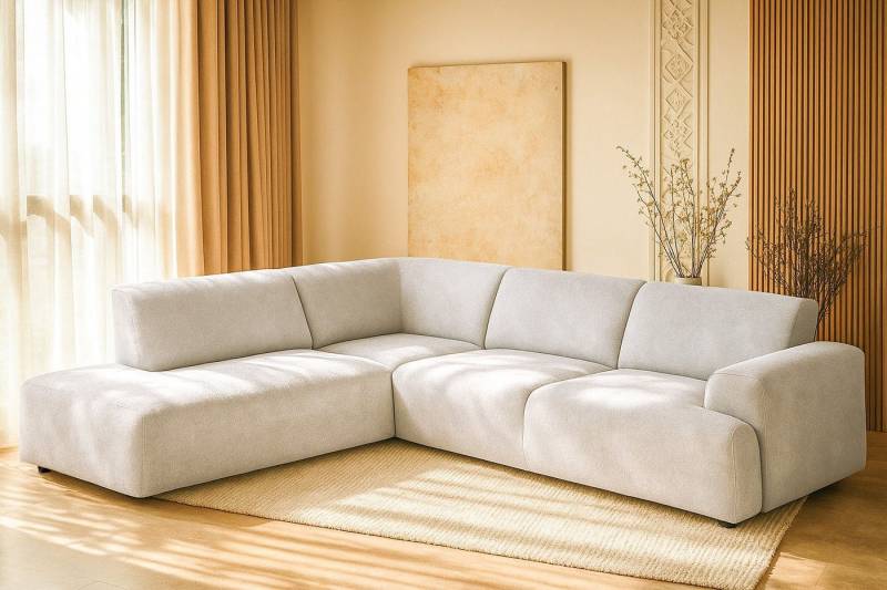 Home affaire Ecksofa Linkka, Breite 282 cm, L-Form, in einem weichen Chenille-Stoff, mit Wellenunterfederung Home affaire Ecksofa Linkka, Breite 282 cm, L-Form, in einem weichen Chenille-Stoff, mit Wellenunterfederung von Home affaire