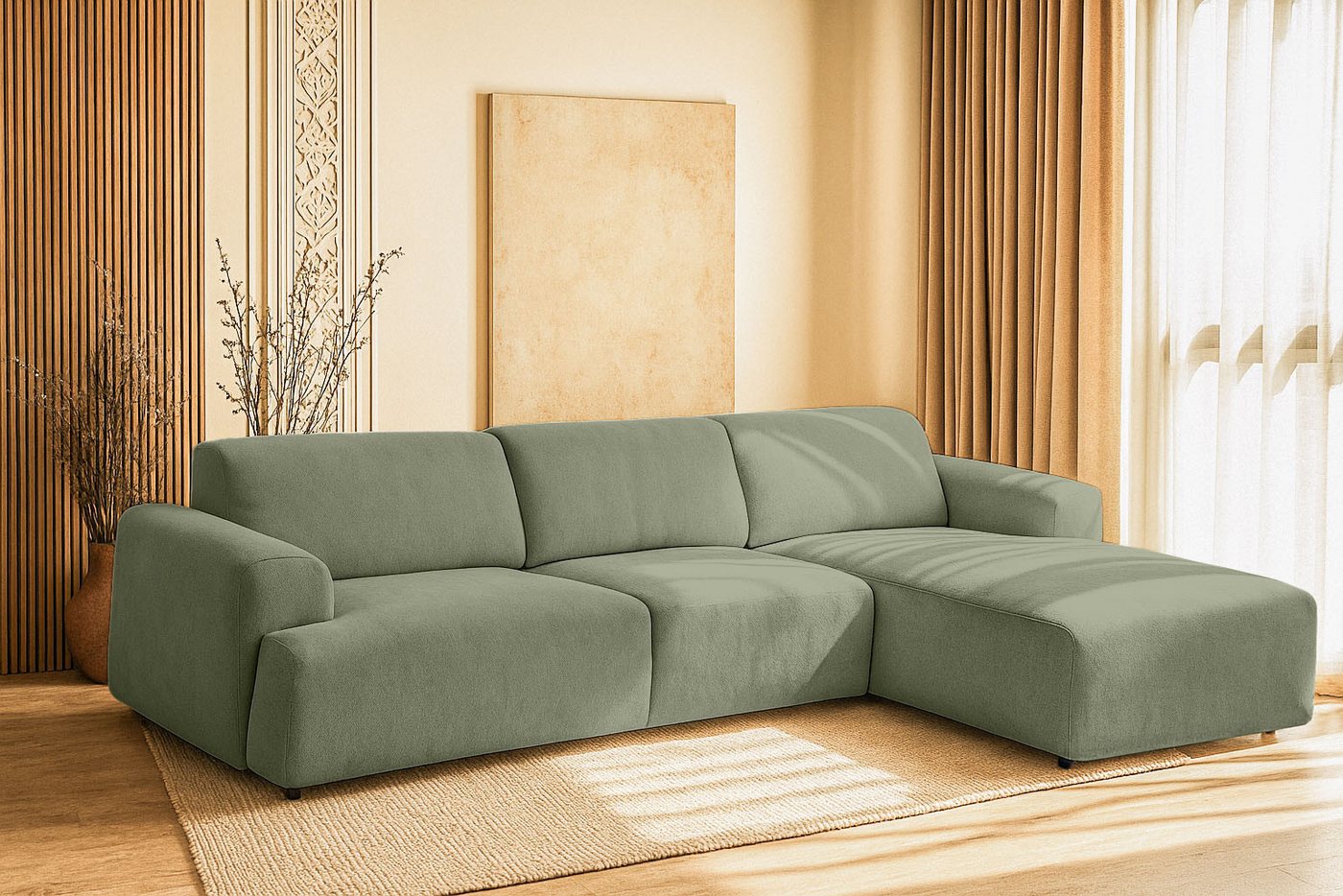 Home affaire Ecksofa Linkka, Breite 301 cm, L-Form, in einem weichen Chenille-Stoff, mit Wellenunterfederung Home affaire Ecksofa Linkka, Breite 301 cm, L-Form, in einem weichen Chenille-Stoff, mit Wellenunterfederung von Home affaire