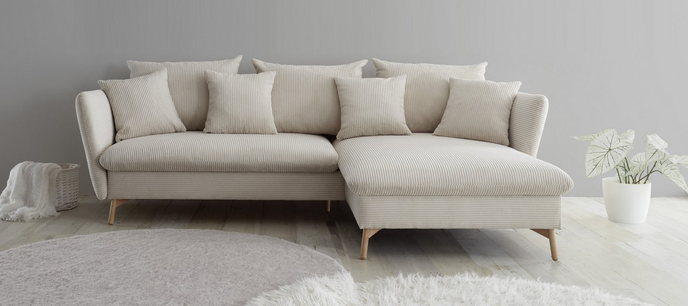 andas Ecksofa MERLE, 258 cm, L-Form, traumhafter Cord, mit Bettfunktion und Bettkasten, Liegefläche 224 x 139 andas Ecksofa MERLE, 258 cm, L-Form, traumhafter Cord, mit Bettfunktion und Bettkasten, Liegefläche 224 x 139 von andas