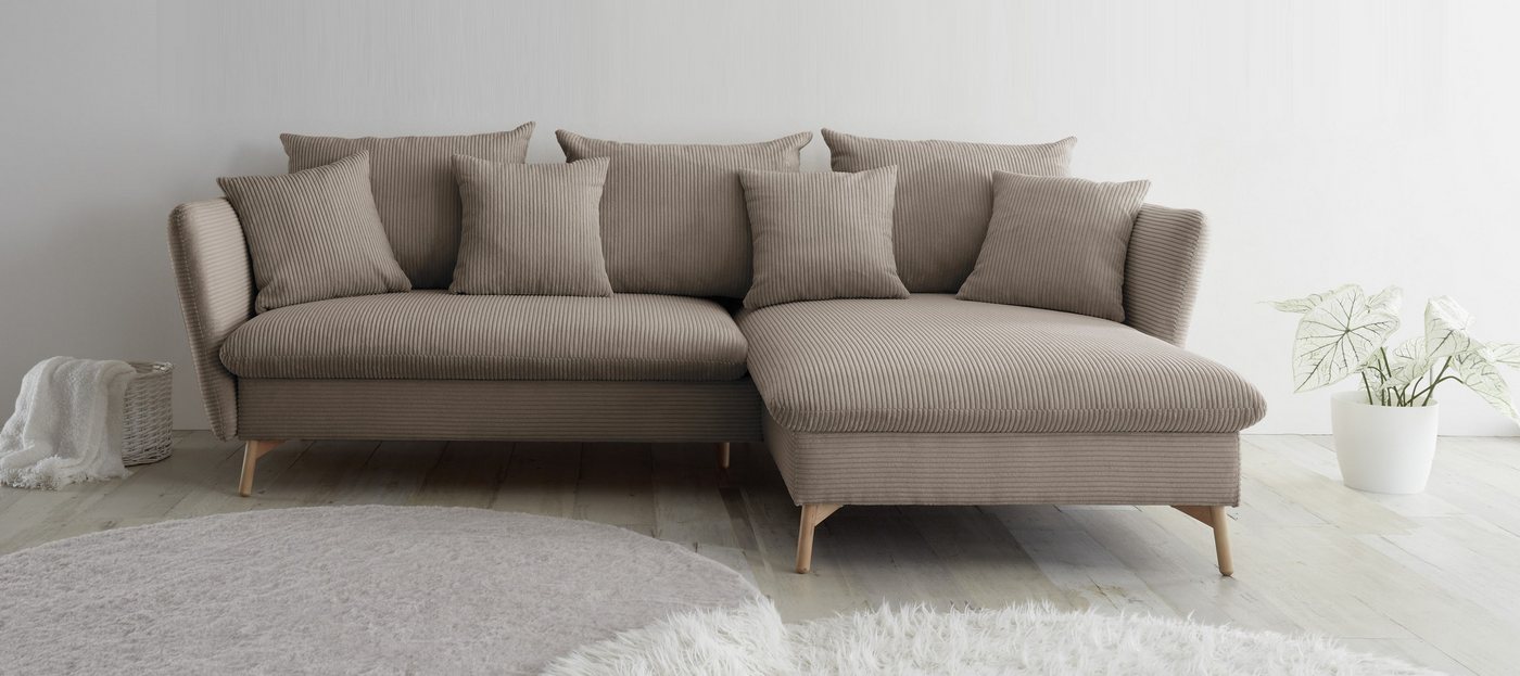 andas Ecksofa MERLE, 258 cm, L-Form, traumhafter Cord, mit Bettfunktion und Bettkasten, Liegefläche 224 x 139 andas Ecksofa MERLE, 258 cm, L-Form, traumhafter Cord, mit Bettfunktion und Bettkasten, Liegefläche 224 x 139 von andas