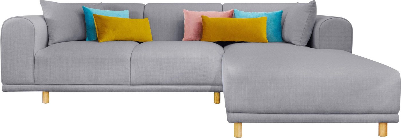 andas Ecksofa Maroon L-Form, in skandinavischem Design, mit losen Kissen andas Ecksofa Maroon L-Form, in skandinavischem Design, mit losen Kissen von andas