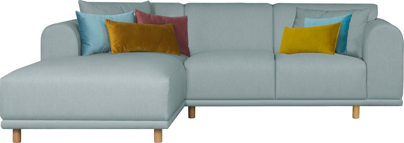 andas Ecksofa Maroon L-Form, in skandinavischem Design, mit losen Kissen andas Ecksofa Maroon L-Form, in skandinavischem Design, mit losen Kissen von andas