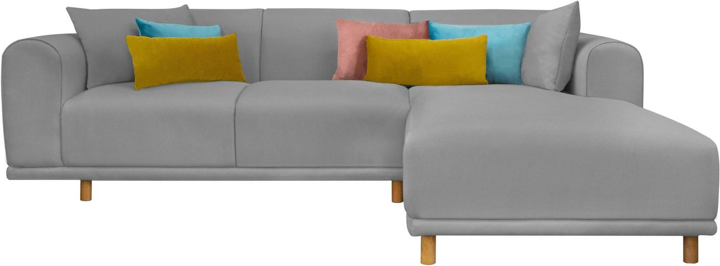 andas Ecksofa Maroon L-Form, in skandinavischem Design, mit losen Kissen andas Ecksofa Maroon L-Form, in skandinavischem Design, mit losen Kissen von andas