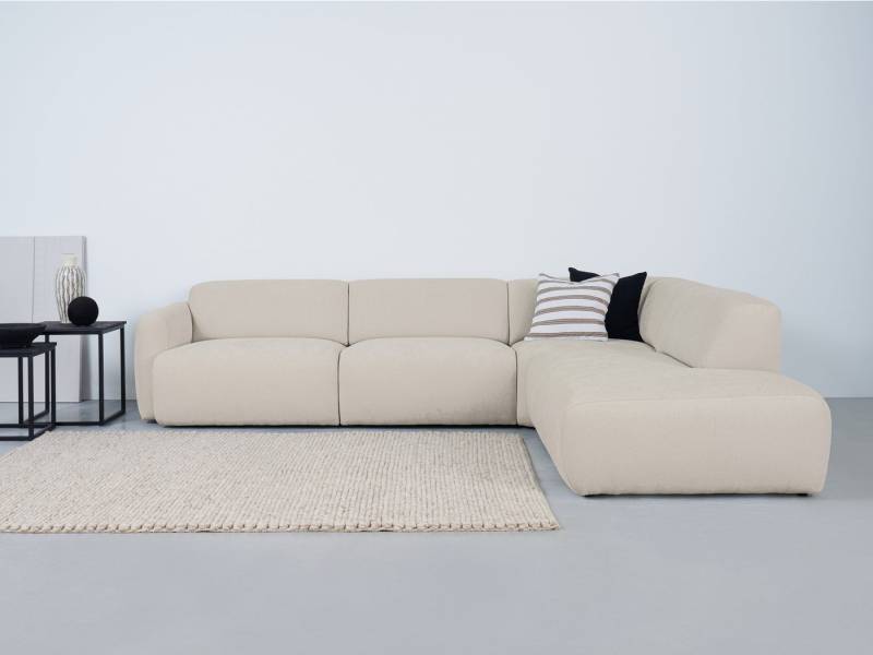 andas Ecksofa Myrland, Breite 241 cm, Chenille, Easy Clean Stoff, mit Kaltschaum von andas
