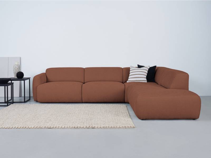 andas Ecksofa Myrland, Breite 241 cm, Chenille, Easy Clean Stoff, mit Kaltschaum von andas