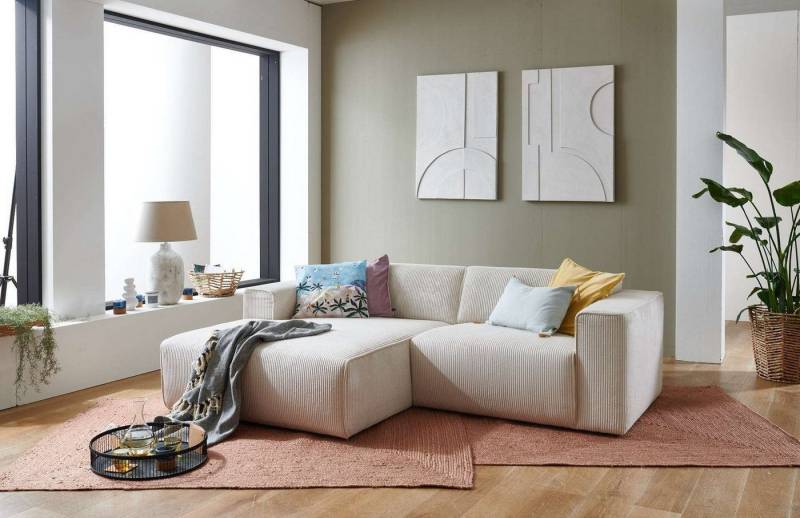 andas Ecksofa Noord mit Kedernaht, Breite 234 cm von andas