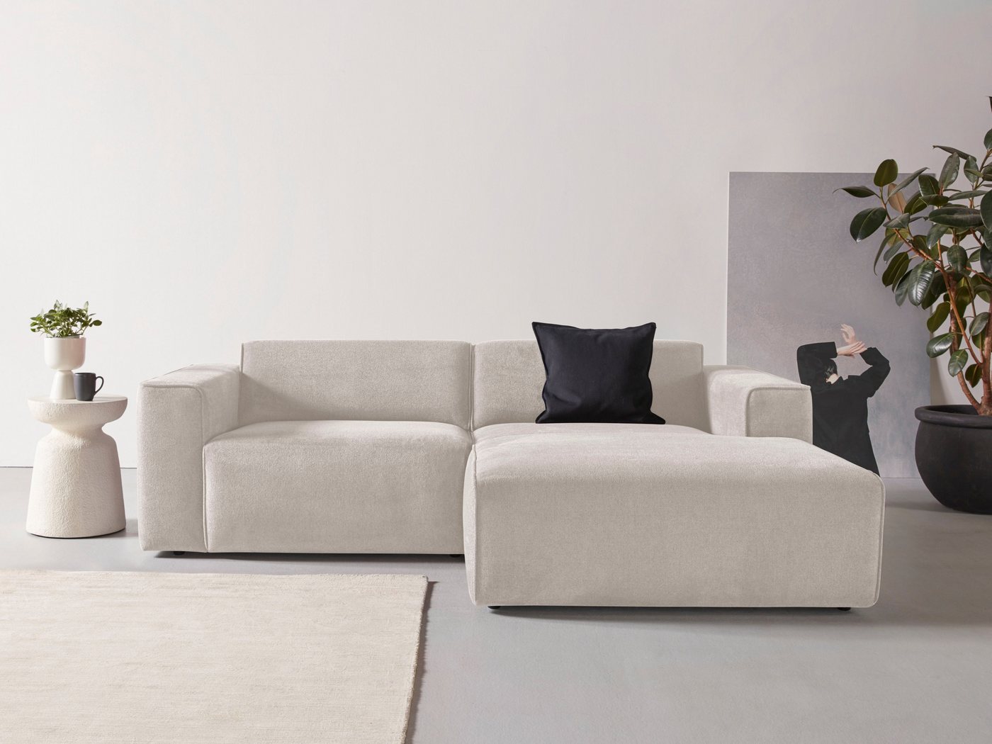 andas Ecksofa Noord, mit Kedernaht, Breite 234 cm, Cord, Struktur, Webstoff andas Ecksofa Noord, mit Kedernaht, Breite 234 cm, Cord, Struktur, Webstoff von andas