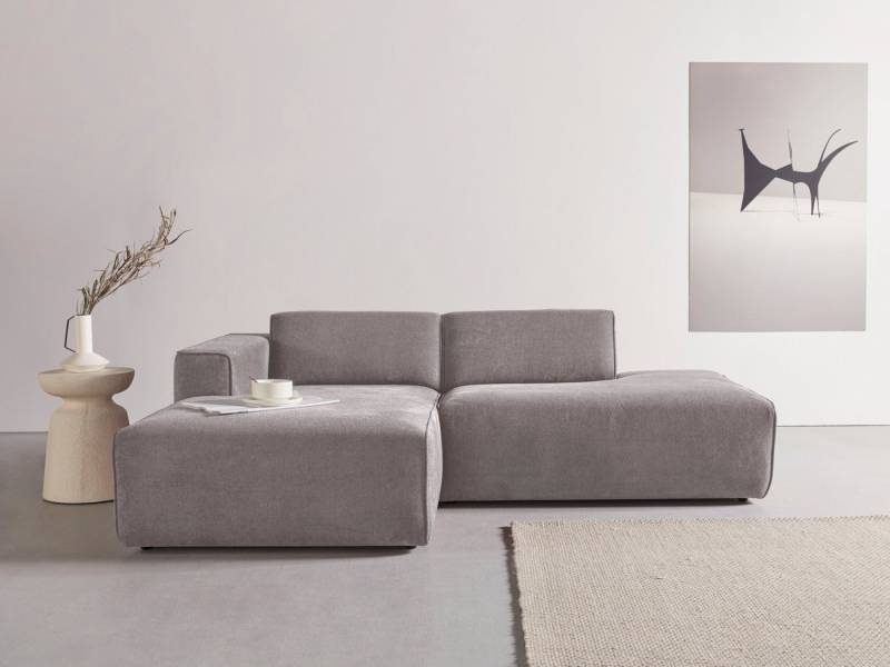 andas Ecksofa Noord mit Kedernaht, Breite 227 cm, L-Form, Cord, Struktur, Webstoff, mit Wellenunterfederung, Massivholzrahmen andas Ecksofa Noord mit Kedernaht, Breite 227 cm, L-Form, Cord, Struktur, Webstoff, mit Wellenunterfederung, Massivholzrahmen von andas