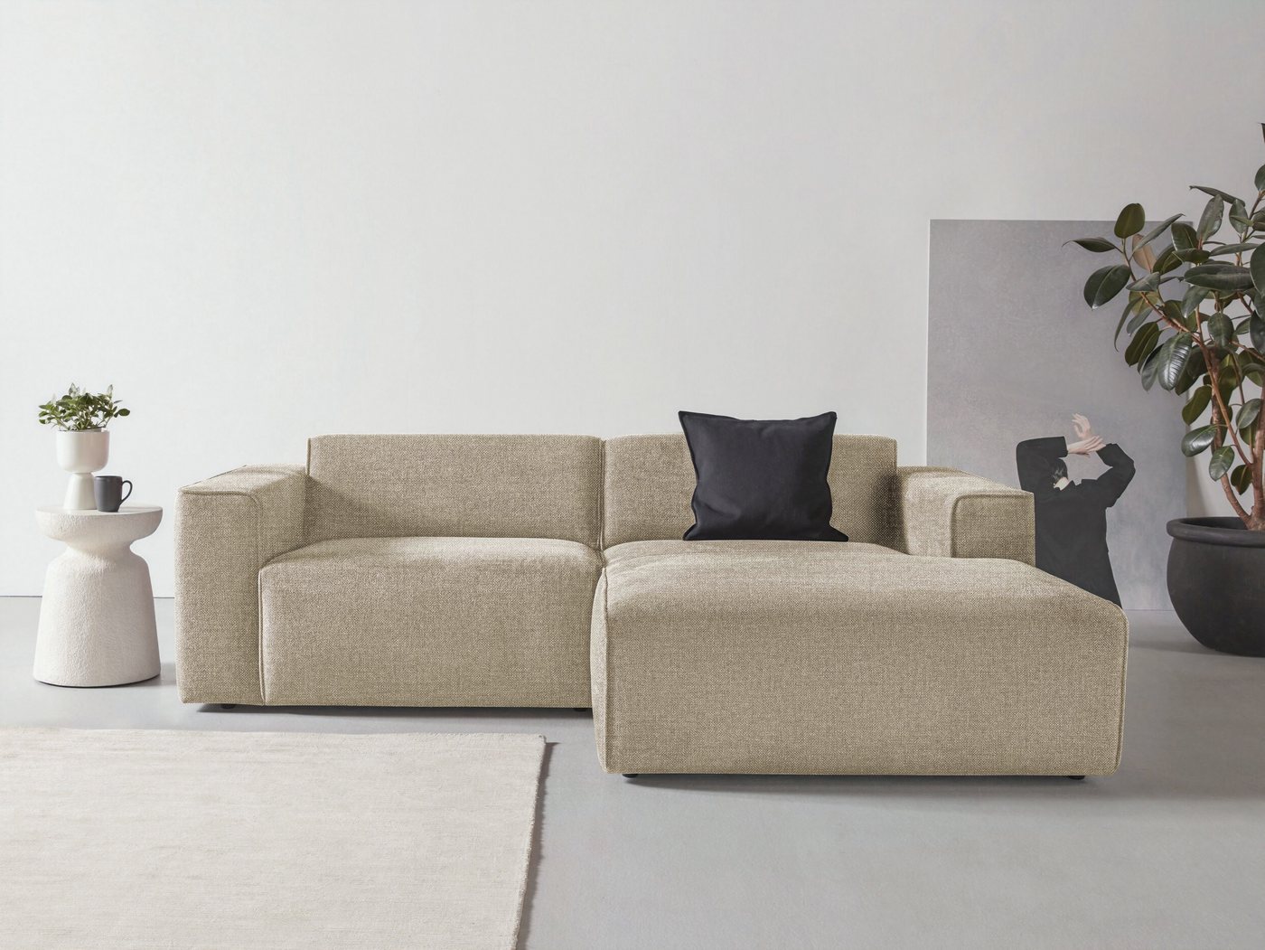 andas Ecksofa Noord mit Kedernaht, Breite 234 cm andas Ecksofa Noord mit Kedernaht, Breite 234 cm von andas