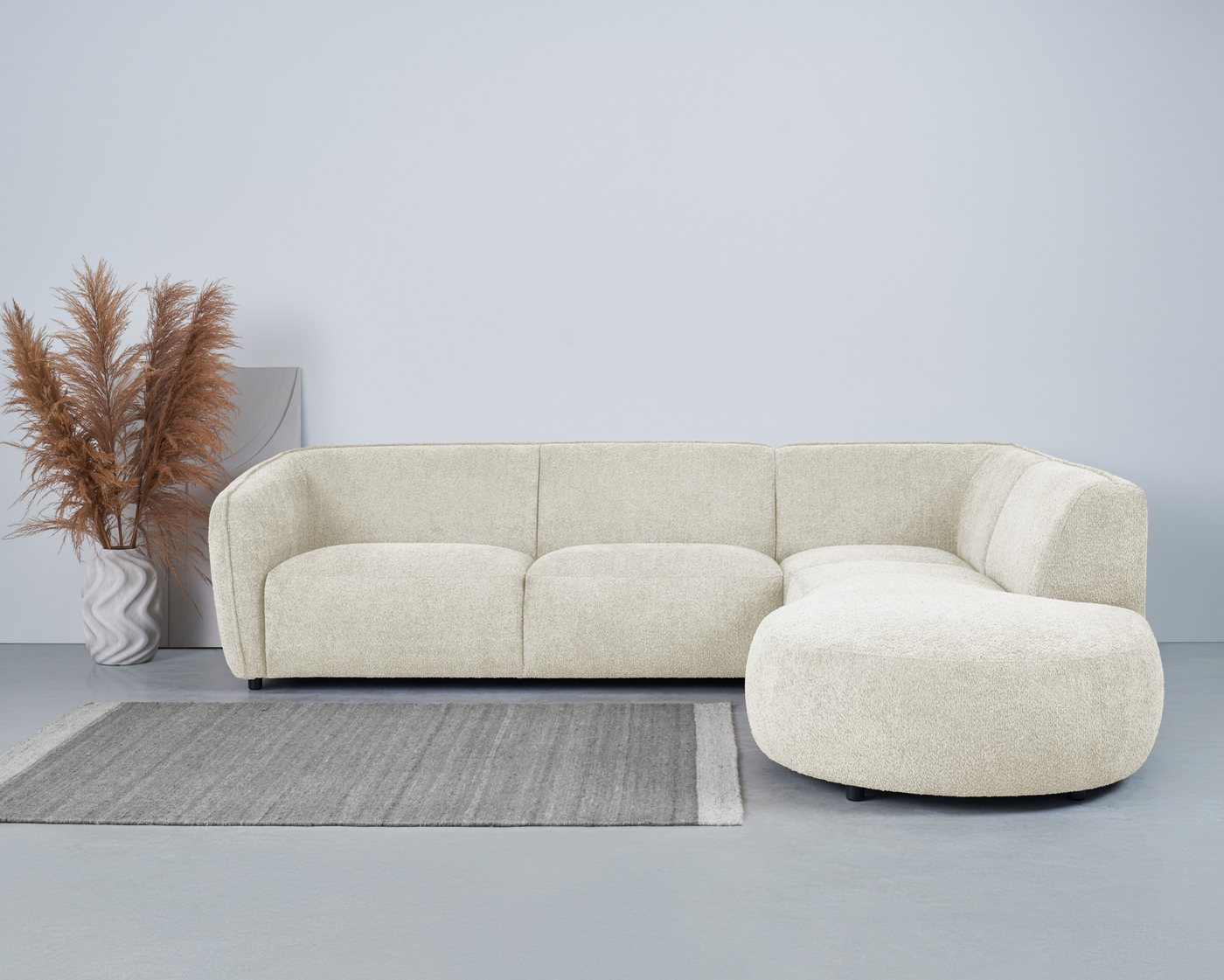 andas Ecksofa Ostrup, schlichtes modernes Design, in verschiedenen Farben von andas