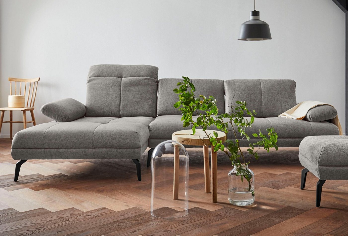 andas Ecksofa Stenlille Muktifunktionssofa, L-Form, incl. Sitztiefen-, Kopfteil- und Armteilverstellung von andas