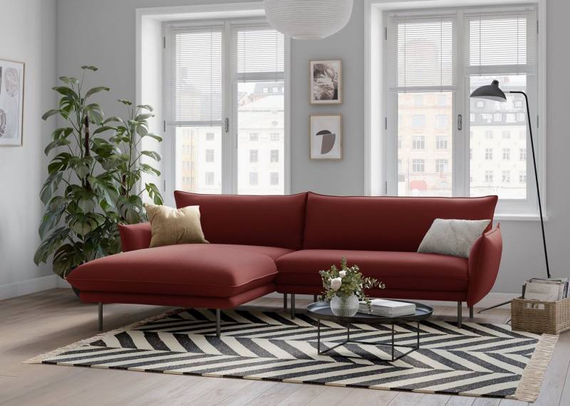 andas Ecksofa Stine L-Form, Besonderes Design durch Kissenoptik und Keder, by Morten Georgsen von andas