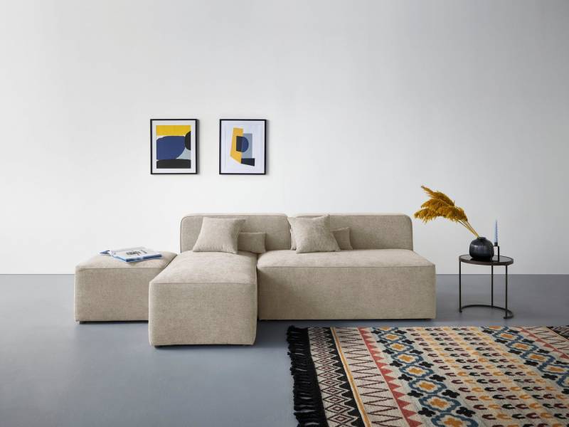 andas Ecksofa Sundstrup L-Form, Modulserie, individuelle Zusammenstellung von andas