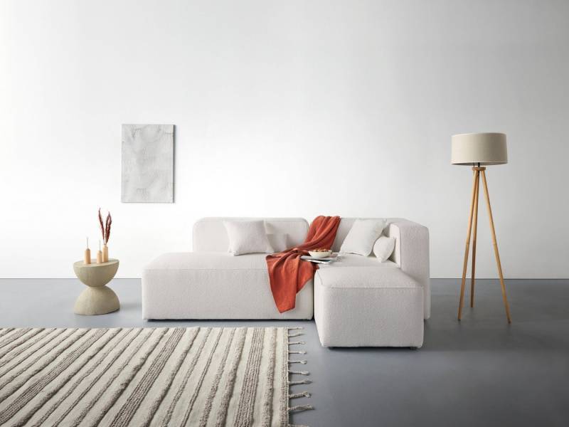andas Ecksofa Sundstrup L-Form, Modulserie, individuelle Zusammenstellung von andas