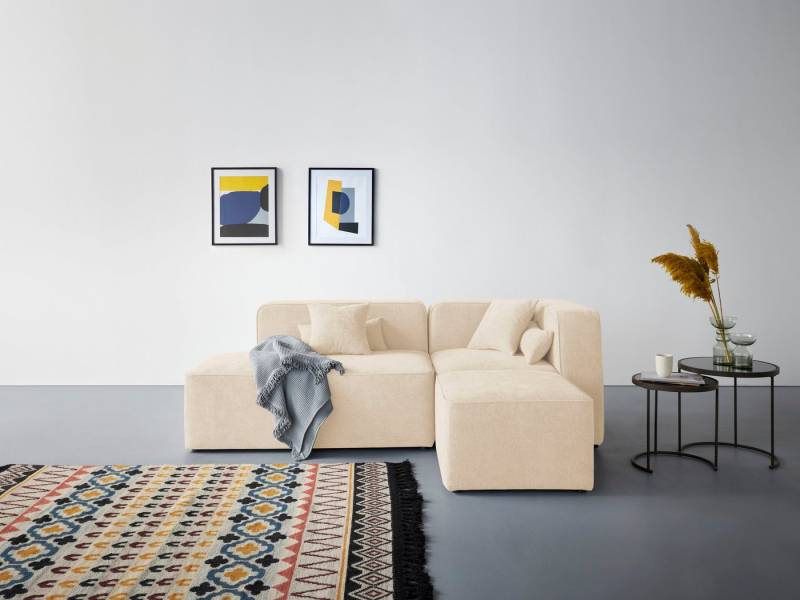 andas Ecksofa Sundstrup L-Form, Modulserie, individuelle Zusammenstellung von andas