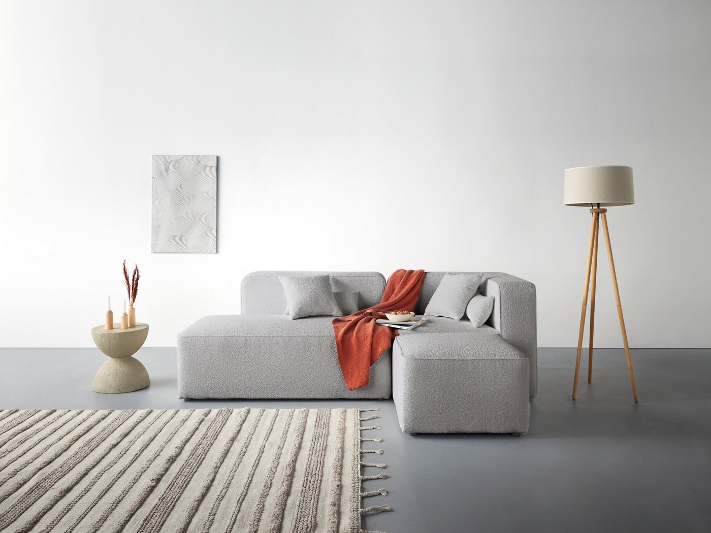 andas Ecksofa Sundstrup L-Form, Modulserie, individuelle Zusammenstellung andas Ecksofa Sundstrup L-Form, Modulserie, individuelle Zusammenstellung von andas
