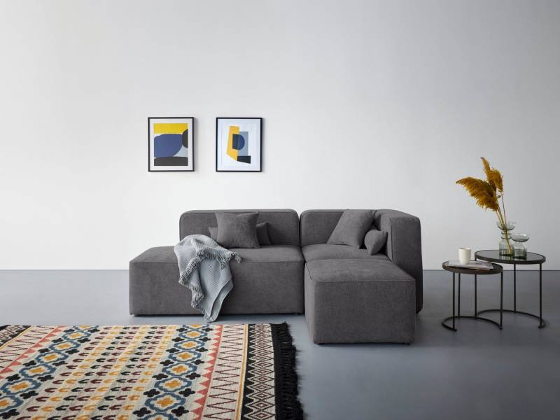 andas Ecksofa Sundstrup L-Form, Modulserie, individuelle Zusammenstellung von andas