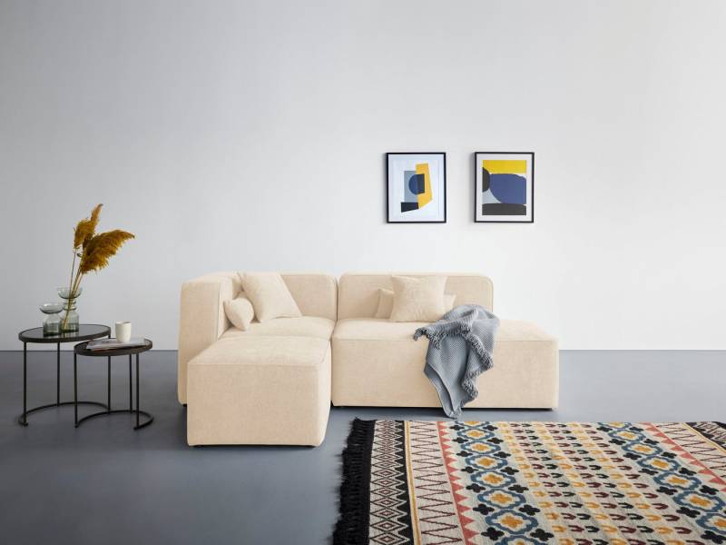 andas Ecksofa Sundstrup L-Form, Modulserie, individuelle Zusammenstellung von andas