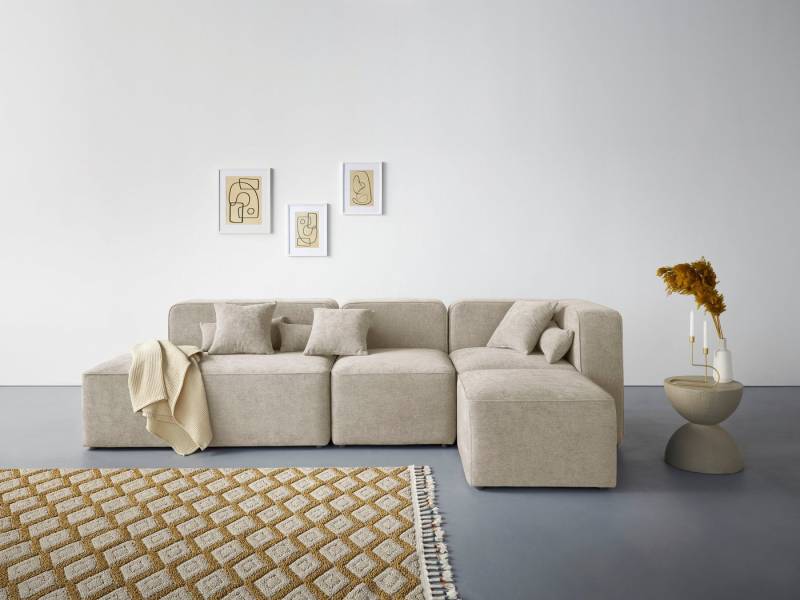 andas Ecksofa Sundstrup L-Form, Modulserie, individuelle Zusammenstellung von andas