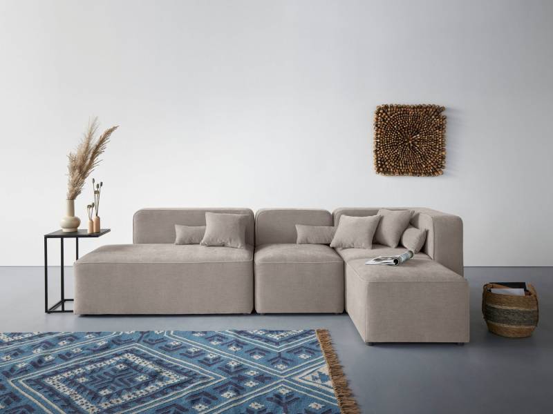andas Ecksofa Sundstrup L-Form, Modulserie, individuelle Zusammenstellung von andas