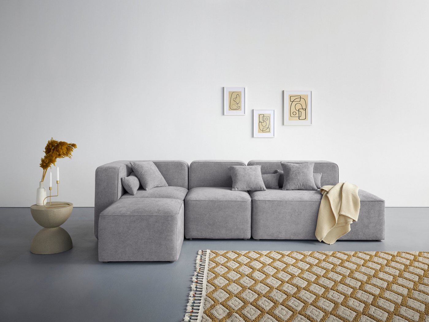 andas Ecksofa Sundstrup L-Form, Modulserie, individuelle Zusammenstellung andas Ecksofa Sundstrup L-Form, Modulserie, individuelle Zusammenstellung von andas
