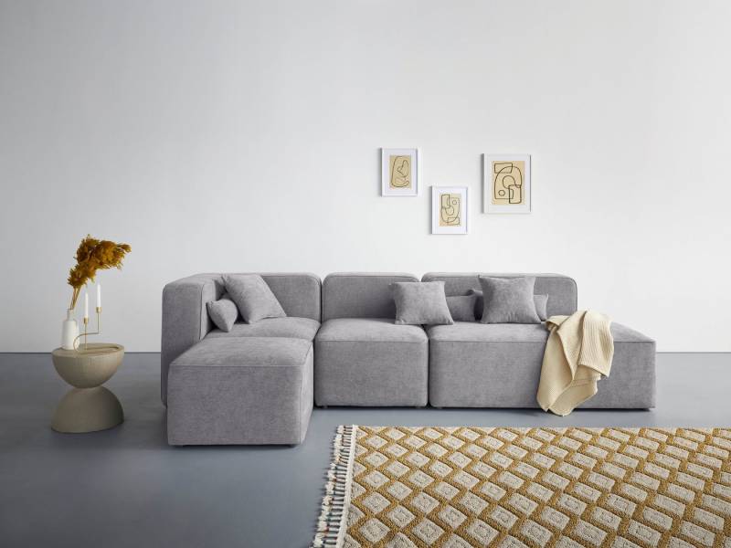 andas Ecksofa Sundstrup L-Form, Modulserie, individuelle Zusammenstellung von andas