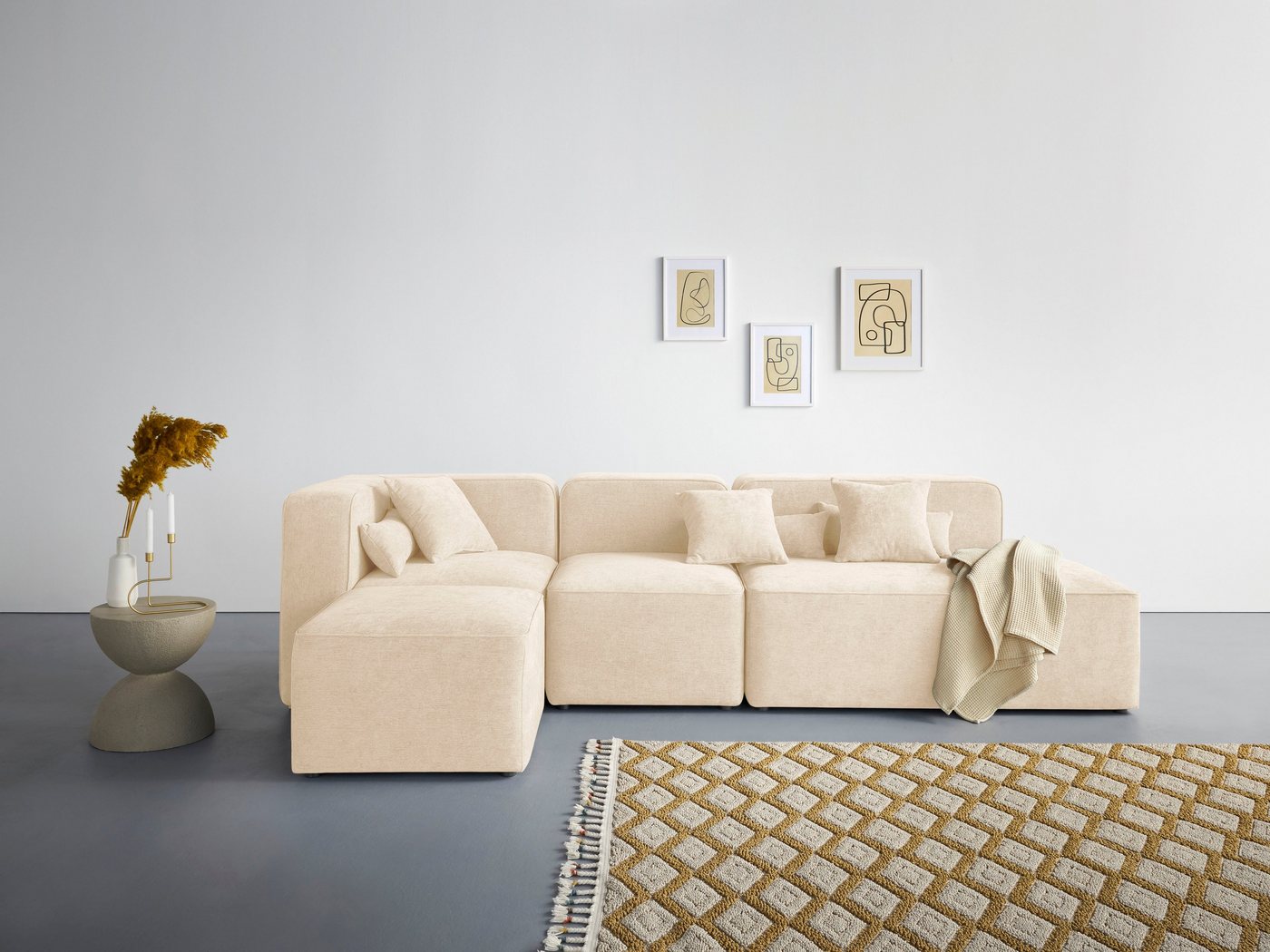 andas Ecksofa Sundstrup L-Form, Modulserie, individuelle Zusammenstellung andas Ecksofa Sundstrup L-Form, Modulserie, individuelle Zusammenstellung von andas