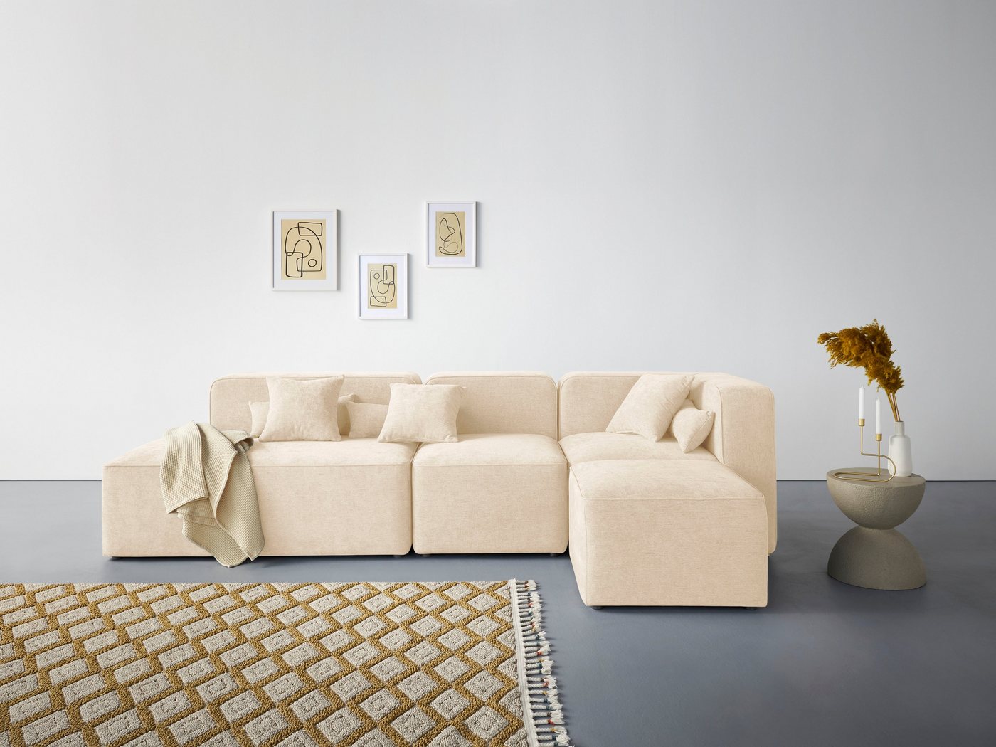 andas Ecksofa Sundstrup L-Form, Modulserie, individuelle Zusammenstellung andas Ecksofa Sundstrup L-Form, Modulserie, individuelle Zusammenstellung von andas
