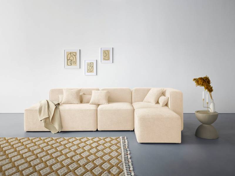 andas Ecksofa Sundstrup L-Form, Modulserie, individuelle Zusammenstellung von andas