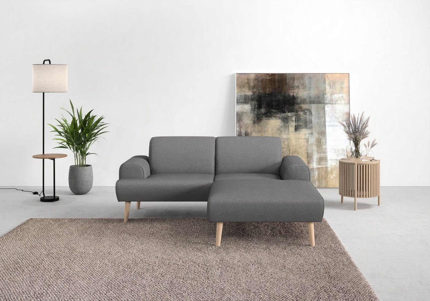 andas Ecksofa Swift Scandic Design, komfortabler Federkern, Breite 192cm, L-Form, Federkern-Polsterung, B/T/H: 192/83/176 cm andas Ecksofa Swift Scandic Design, komfortabler Federkern, Breite 192cm, L-Form, Federkern-Polsterung, B/T/H: 192/83/176 cm von andas