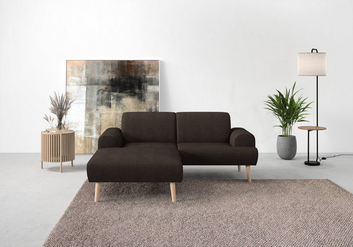 andas Ecksofa Swift Scandic Design, komfortabler Federkern, Breite 192cm, L-Form, Federkern-Polsterung, B/T/H: 192/83/176 cm von andas