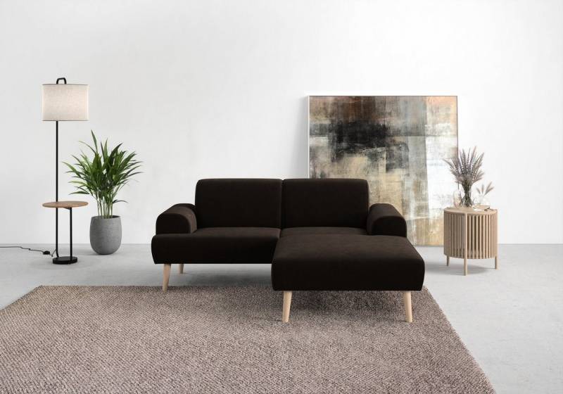 andas Ecksofa Swift Scandic Design, komfortabler Federkern, Breite 192cm, L-Form, Federkern-Polsterung, B/T/H: 192/83/176 cm von andas