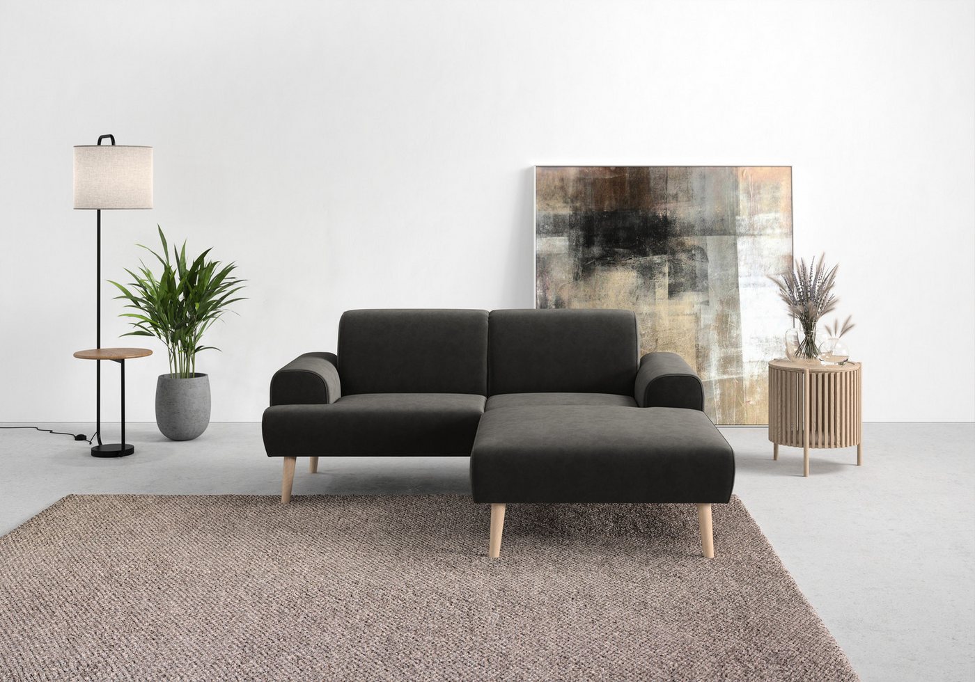 andas Ecksofa Swift Scandic Design, komfortabler Federkern, Breite 192cm, L-Form, Federkern-Polsterung, B/T/H: 192/83/176 cm andas Ecksofa Swift Scandic Design, komfortabler Federkern, Breite 192cm, L-Form, Federkern-Polsterung, B/T/H: 192/83/176 cm von andas