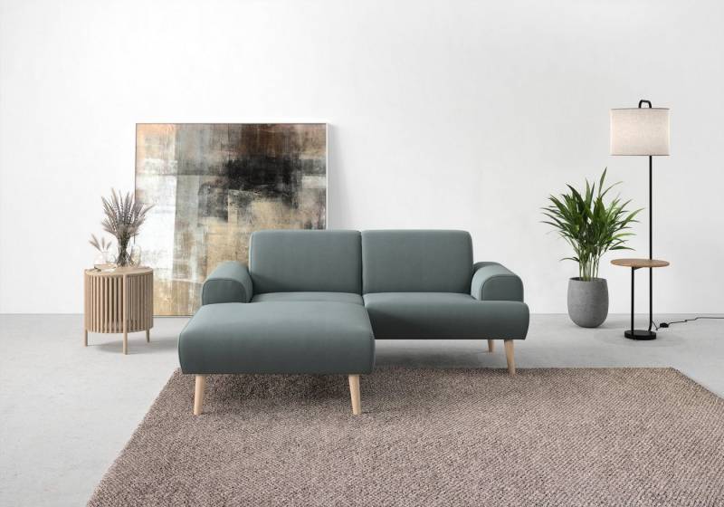 andas Ecksofa Swift Scandic Design, komfortabler Federkern, Breite 192cm, L-Form, Federkern-Polsterung, B/T/H: 192/83/176 cm von andas