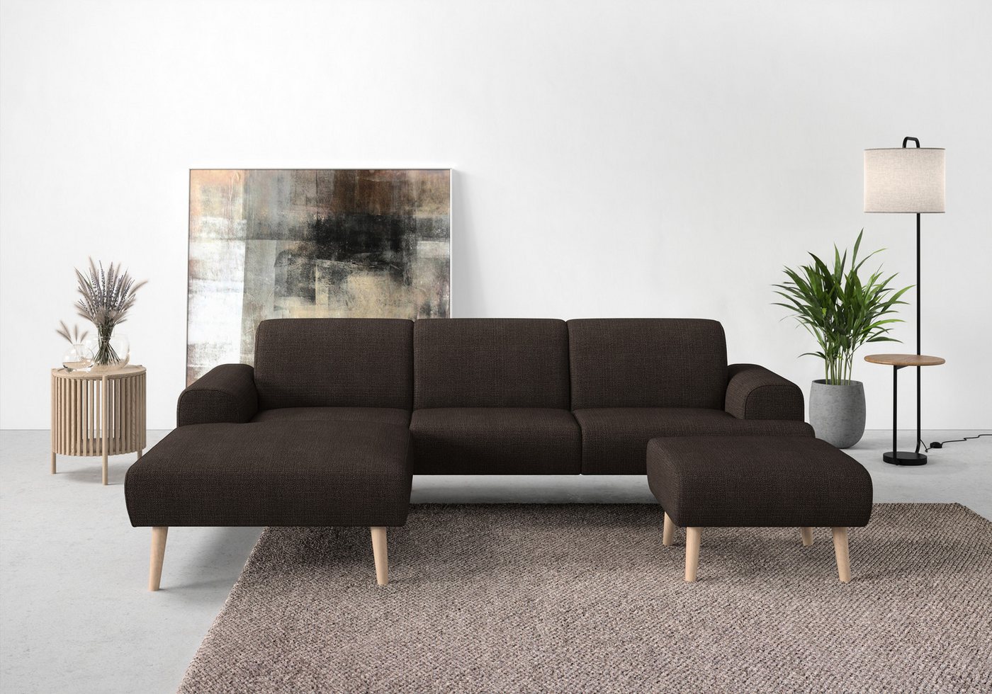 andas Ecksofa Swift L-Form, Federkern-Polsterung, B/T/H: 292/83/176 cm von andas