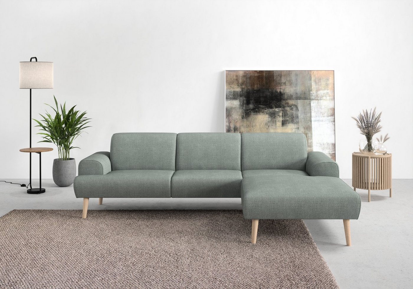 andas Ecksofa Swift L-Form, Federkern-Polsterung, B/T/H: 292/83/176 cm von andas